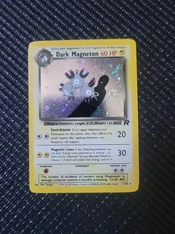 1999 Pokemon Team Rocket DARK MAGNETON 11/82 HOLO Rare Card WOTC - Image 1
