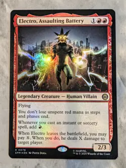 Electro, Assaulting Battery (Foil) | MTG SPM | Red Mana Spellslinger | Rare | NM - Image 1