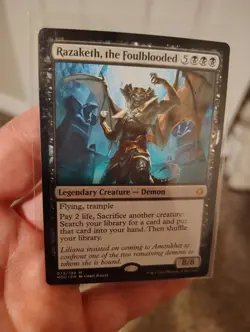 MTG Razaketh the Foulblooded Light Play, English, Hour of Devastation - Image 1