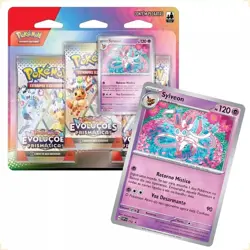 Pokemon TCG Prismatic Evolutions Triple Pack 3 Blister Set Portuguese 9 packs - Image 4