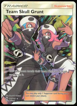 Team Skull Grunt (Full Art) 149/149 Holo Ultra Rare SM Base Set Pokemon NM - Image 1