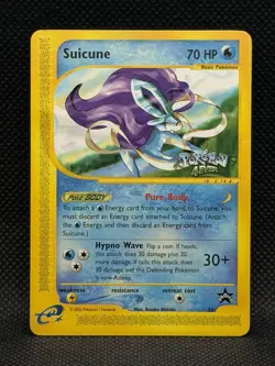 Suicune 4Ever Black Star Promo 53 WOTC English eReader Nm Pokemon TCG Card 2002 - Image 1