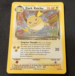 Pokemon TCG Dark Raichu 7/110 Legendary Collection Holo Rare Holo English 2002 - Image 1