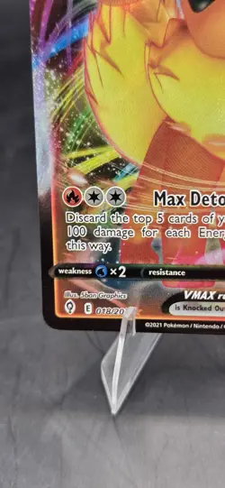 Flareon VMAX 018/203 Pokemon TCG SWSH07: Evolving Skies NM A19 - Image 5