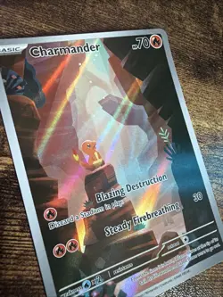 CHARMANDER 2023 POKEMON S&V 151 ILLUSTRATION RARE 168/165 - Image 5