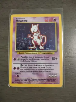 Pokemon TCG Base Set Mewtwo Holo 10/102 English 1999 Wizards Lot of 3 - Image 1