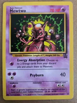 Pokemon Wotc Mewtwo 14 Promo Regular Lightly Played English Benimaru Itoh - Image 1