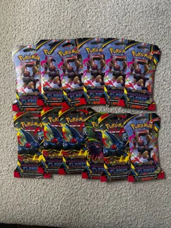 Lot Of 12 - Pokemon TCG Phantasmal Flames Sleeved Booster Packs - Image 1