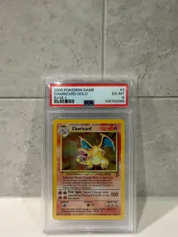 2000 Pokemon TCG - Base Set 2 II - Holo Charizard #4 - PSA 6 EX-MT - Image 1