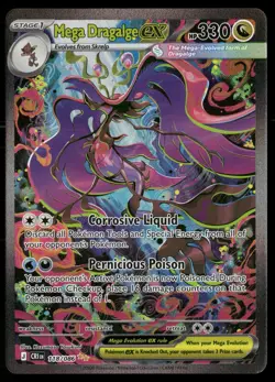 Mega Dragalge ex 118/086 Holo Special Illustration Rare Chaos Rising Pokemon NM - Image 1