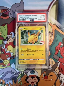 Pokemon Pikachu PLAY! Pokemon Event Exclusive Holo Promo #065 PSA 8 - Image 2