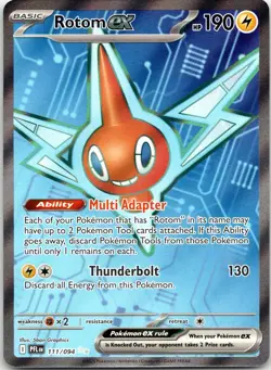 Rotom ex 111/094 Ultra Rare Phantasmal Flames Holo NM - Image 1