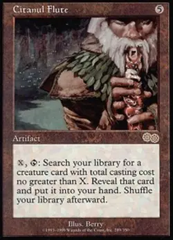 1 x Citanul Flute - Urza's Saga - Light Play - MTG - Image 1