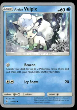Alolan Vulpix 21/145 Common Guardians Rising Pokemon NM/M - Image 1