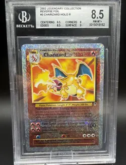 Pokemon TCG Charizard Legendary Collection 3/110 Reverse Holo Rare BGS 8.5 Clean - Image 1