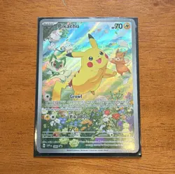 Pokemon scarlet violet promo pikachu illustration rare - Image 1