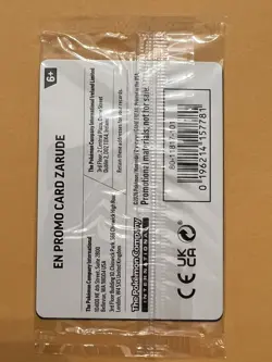 Pokemon Pitch Black Gamestop *PROMO* Zarude 30th anniversary stamp Border Swirl - Image 3