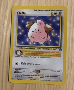 2001 CLEFFA BLACK STAR PROMO #31 POKEMON TCG NM - Image 1