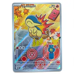 Pokemon Cyndaquil 047 MEP Promo First Partner Illustration Collection Vol. 2 NM - Image 1