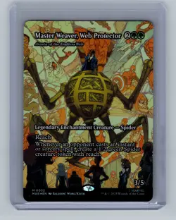 Magic the Gathering - Master Weaver, Web Protector (Borderless) (MAR) (FOIL) #32 - Image 1