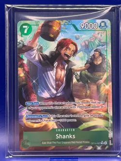 Shanks OP14-027 Rare Alternate Art The Azure Sea's Seven One Piece Card Game NM - Image 3