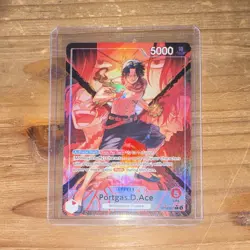 Portgas.D.Ace Leader OP16-001 Alt Art Holo - Image 1