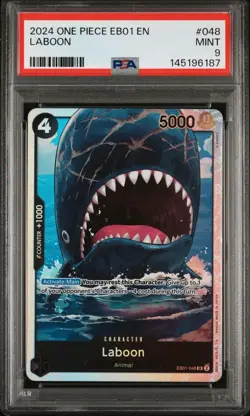 2024 One Piece TCG LABOON EB-01 Memorial Collection 048 PSA 9 English - Image 1