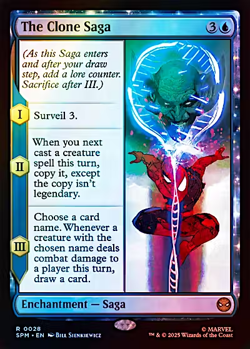 NM Foil The Clone Saga, MTG, Marvel's Spider-Man, Magic the Gathering, 28 - Image 1