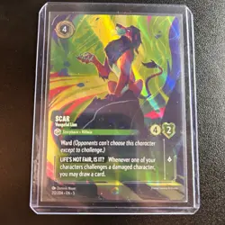 Disney Lorcana TCG Scar - Vengeful Lion Enchanted Shimmering Skies 212/204 EN - Image 1
