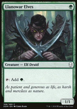 Llanowar Elves Dominaria Light Play MTG Magic DNA GAMES - Image 1