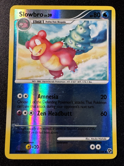Slowbro 54/106 D&P Great Encounters Pokemon Card Reverse Holo Foil Rare MP - Image 1