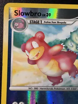 Slowbro 54/106 D&P Great Encounters Pokemon Card Reverse Holo Foil Rare MP - Image 3
