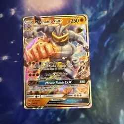 Pokemon TCG Machamp GX Full Art Ultra Rare Holo Card 64/147 Burning Shadows - Image 1