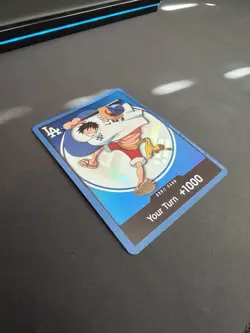 Bandai One Piece CCG Don!! Card Monkey D. Luffy Your Turn +1000 Foil Promo - Image 2