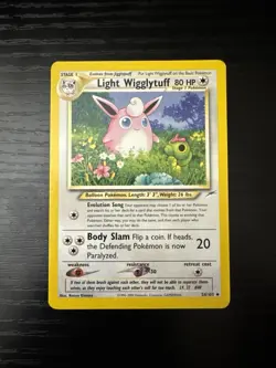 Pokemon 4-Card 1st Edition Lot: Light Wigglytuff, Dark Slowking +2 - Image 1