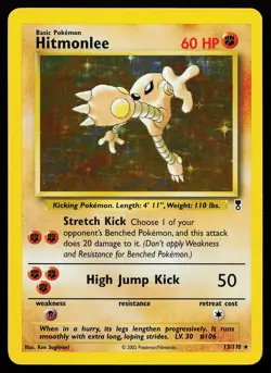 Hitmonlee 13/110 Holo Rare Legendary Collection Pokemon Card - Image 1