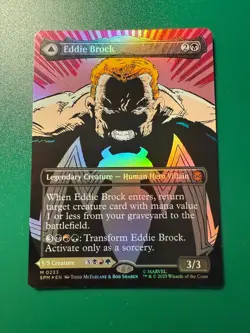 Foil In Hand Eddie Brock (233) Magic MTG Marvel's Spider-man Next Day Ship - Image 1