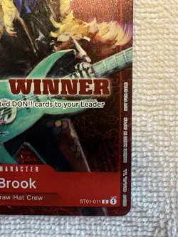 Brook ST01-011 Winner Pack Vol.4 One Piece Tournament Promo Card English - Image 5