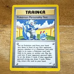 Pokemon Personality Test 102/105 REGULAR Pokemon Card WOTC Neo Destiny - Image 1