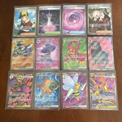 POKEMON 12x CARD LOT - EX Ultra Rares - Trainer EX Beedrill Volcanion Mismagius - Image 1