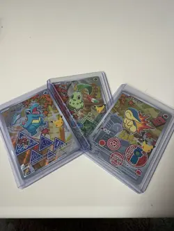 Pokemon First Partner Series 2 Johto / 3 Cards Chikorita, Totodile, Cyndaquil - Image 1