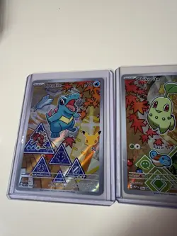 Pokemon First Partner Series 2 Johto / 3 Cards Chikorita, Totodile, Cyndaquil - Image 4