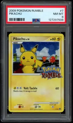 Pikachu 7/16 PSA 8 - POKEMON RUMBLE - POKEMON CARD - Image 1