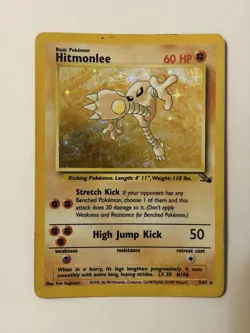 Pokemon TCG Fossil Holo Lot 5 Cards Hitmonlee Hypno x2 Lapras Haunter - Image 3