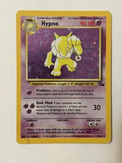 Pokemon TCG Fossil Holo Lot 5 Cards Hitmonlee Hypno x2 Lapras Haunter - Image 4
