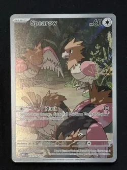 Spearow 151/132 Illustration Rare Pokemon Card ME01: Mega Evolution - Image 1