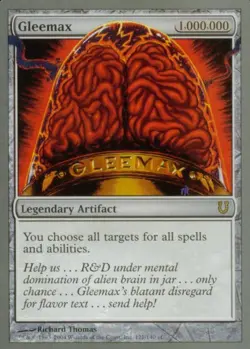 Gleemax - Medium Play MTG Unhinged - Image 1