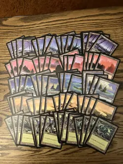 Urza’s Saga Basic Land Lot x80 Magic the Gathering Urzas Saga Land 4xEach Art LP - Image 1