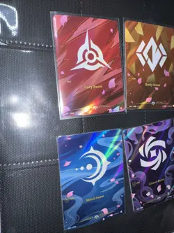 League of Legends Riftbound TCG Rune Rose Promo 3 cards set Holo Foil NR49 - Image 3