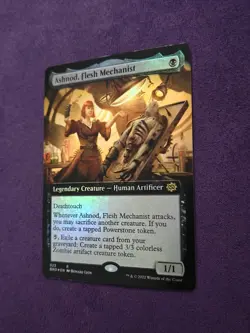MTG FOIL Ashnod, Flesh Mechanist Extended Art - The Brothers' War #323 - Image 2